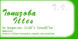 tonuzoba illes business card